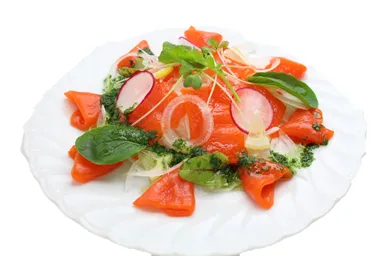 盛り付け例2(月のうさぎ　サーモン好きも大絶賛こんにゃく)