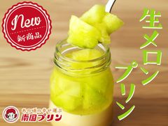 宮崎の太陽を浴びた今が“旬”のメロンを使用追熟され とろける甘さがあふれる「生メロンプリン」宮崎県のプリン専門店『南国プリン』から新発売