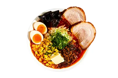 ラーメン玉 赤備  「真夏の味噌バターコーンらーめん」