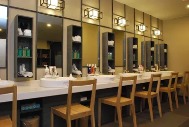 脱衣所のアメニティも充実