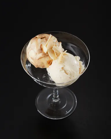 マーブル醤油アイス