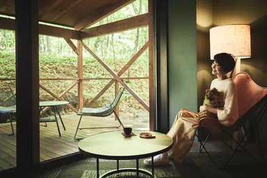 【奥入瀬渓流ホテル】ペットルーム プライベートテラス付_滞在イメージ（1）