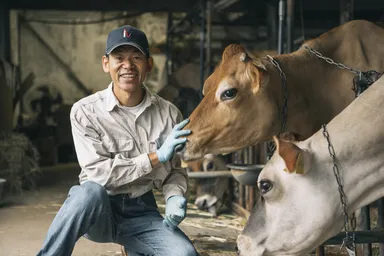酪農家、平松牧場さん