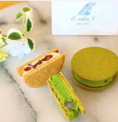 ＆cakes8°(アンドケイクスパッチ) レーズンサンド、京抹茶サンド