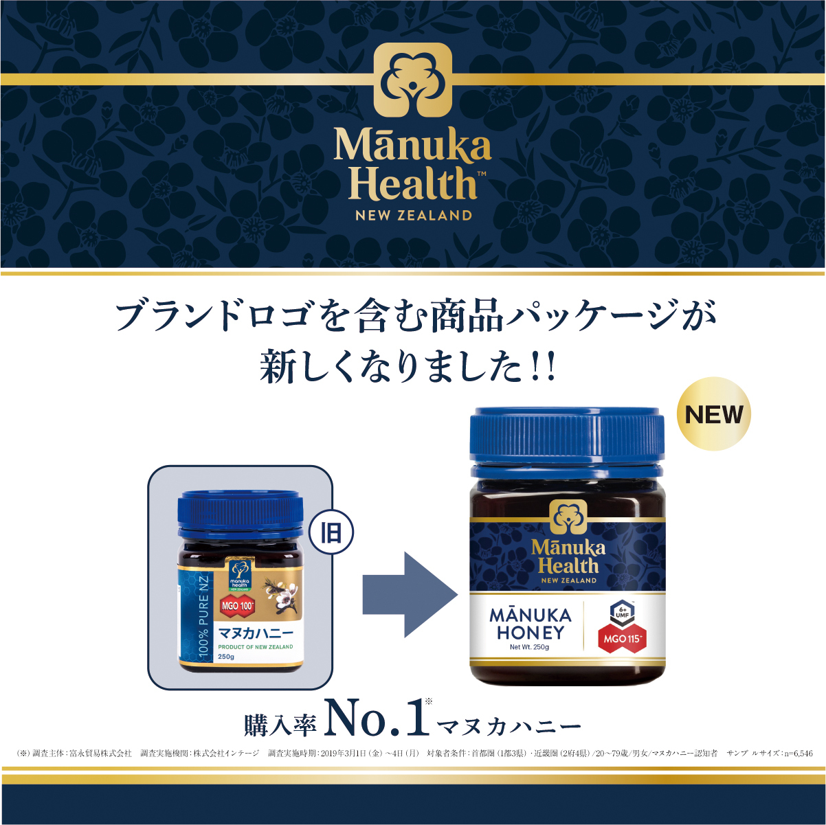 マヌカハニー日本国内no 1ブランド マヌカヘルス 2019年夏 デザインを一新し新価格で7 16に販売スタート 富永貿易株式会社のプレスリリース