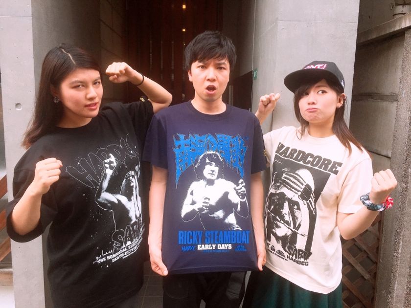 ハードコアチョコレートからプロレスTシャツ新作登場！
サブゥー＆リッキーとのコラボ実現！！！