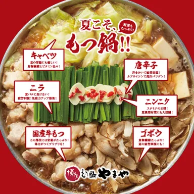 夏こそ、もつ鍋！！