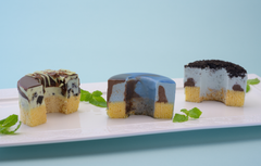 チョコミントバウム3種断面
