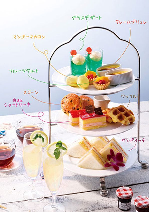 夏の女子会やママ会にもおすすめ
サマーアフタヌーンティーセット
千里阪急ホテルにて 2019年7月1日（月）より販売中