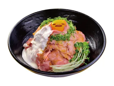 コラボ(1) しきぶとんとしては合格かな～　ローストビーフ丼～エベレスト盛り～　1,480円＋税