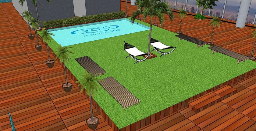 あべのハルカス5周年イベント！第４弾！！
地上約300mに「涼」を楽しむ水場が誕生！！
HARUKAS WATER RESORT
～ハルカス ウォーター リゾート～