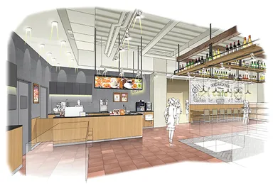 カフェ&バースペース