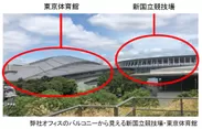 東京体育館と新国立競技場