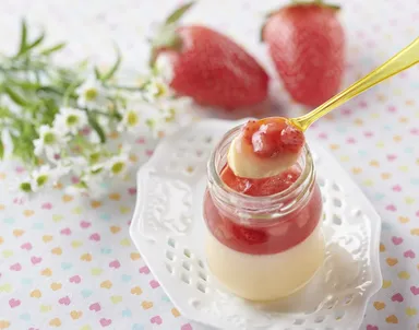 川越プリン イチゴゼリー