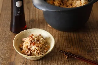 おすすめの使い方レシピ ～くるみと薄揚げの炊き込みごはん