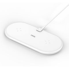 Qi対応機器を2台同時充電できるワイヤレス充電パッドにiPhone ＆ AirPodsユーザー待望のホワイトモデルが登場！