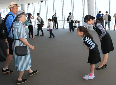 昨年の様子（展望台スタッフ）