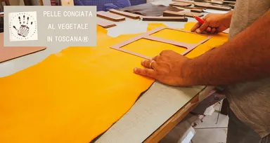 ＜上質なバケッタレザーを使用＞