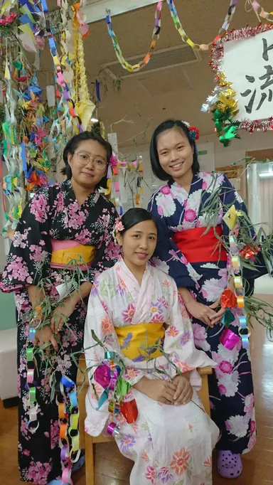 幸知会で開催された七夕まつりにて