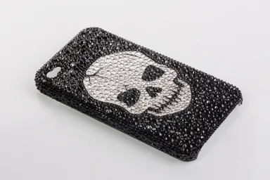 iPhone4G カバーデコ　シルバー