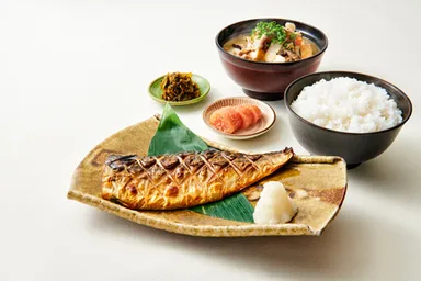 焼き塩さば定食