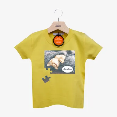 ねこ(B)Tシャツ(バナナイエロー)