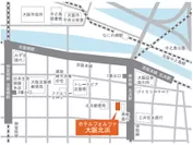 ホテルフォルツァ大阪北浜 周辺略図