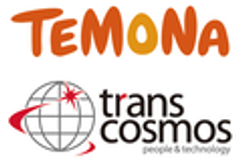 テモナ株式会社、トランスコスモス株式会社のロゴ