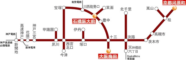 【9/20まで】阪急 河原町 駅名板 駅名標 阪急 京都本線 河原町駅(HK86)の駅名表示板(京都市下京区)の写真