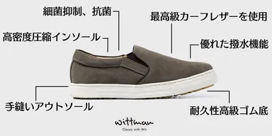 撥水スエード靴詳細