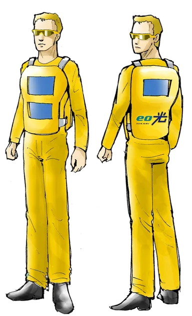 サイネージマンイメージ　沿道を盛り上げます