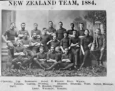 ニュージーランドラグビー博物館からの展示品(代表の集合写真)