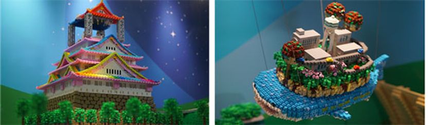 阪急三番街「HANKYU BRICK MUSEUM」に
公募イラスト20作品をモチーフとして1つの街に融合した
全長7mの巨大ジオラマ「未来のOSAKA」が8月2日（金）12時に登場