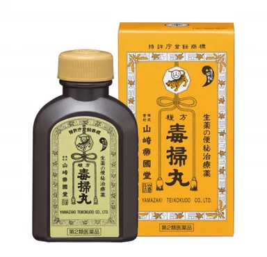 旧パッケージと旧ボトルラベル(複方毒掃丸1,260丸)