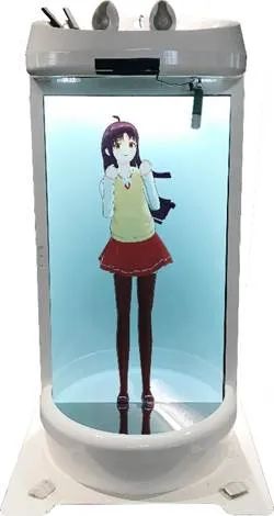 72インチ　等身大キャラクターサイネージ