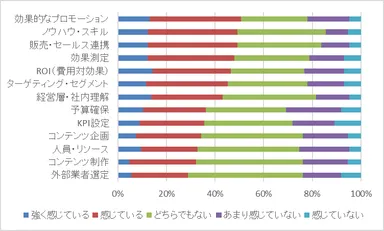 【図4】マーケティングコミュニケーションで感じる課題
