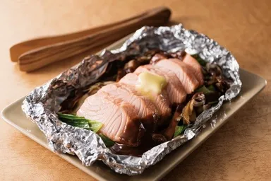 （11月）鮭のチャンチャン焼きいろいろ野菜のホイル包み