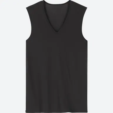 エアリズムメッシュVネック（ノースリーブ）