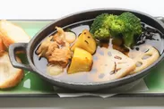 ホタテと野菜の和風アヒージョ1,100円(税別)
