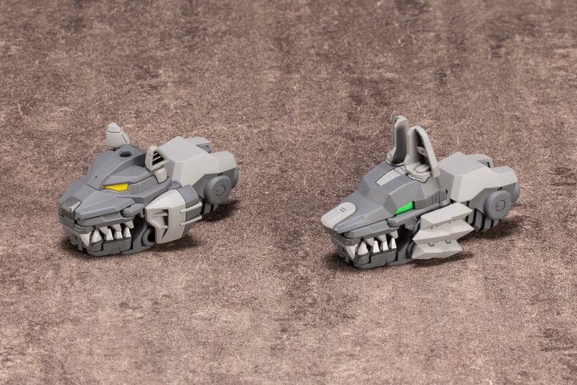 カスタマイズヘッド第三弾！コンセプトはビースト型メカヘッド。
2種類の頭部とフレームアームズ用、ヘキサギア用のネックジョイントが付属！