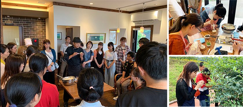 鎧塚俊彦シェフがパティシエを目指す中高生に直伝
素材学と製菓技術を学ぶ「一夜城 Yoroizuka Farm」バスツアーを開催