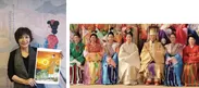 （左から）里中満智子氏、天平時代の衣装（過去に実施したファッションショーの様子）