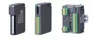 左から電電ポジショナカード(形式：R3-MEX2)、熱量演算カード(形式：R3S-CM2A)、接点4点入力、リレー4点出力ユニット(形式：BA8BM-DAC8)