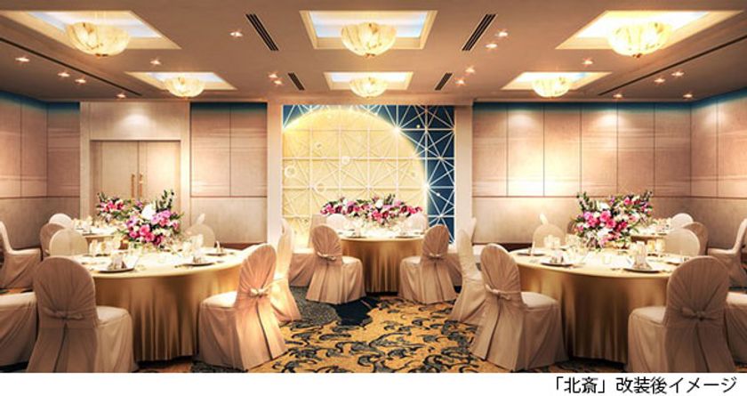 ～「葛飾北斎」を追求したこだわりの会場 ～
5階宴会場「北斎」 リニューアルオープン
第一ホテル両国にて　2019年8月25日（日）