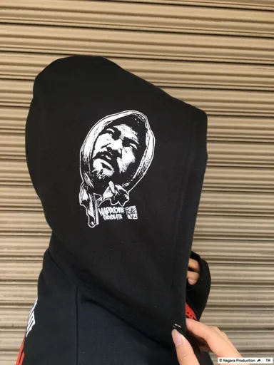 勝新太郎「RAW」ZIPパーカ2019(百叩きブラック)3