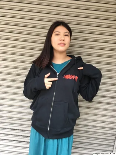 勝新太郎「RAW」ZIPパーカ2019(百叩きブラック)