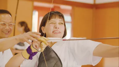 那須与一のゆかりの地で弓道体験