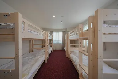 シェアルームの2段ベッド