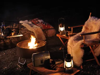 【星のや富士】焚き火スぺース寄り