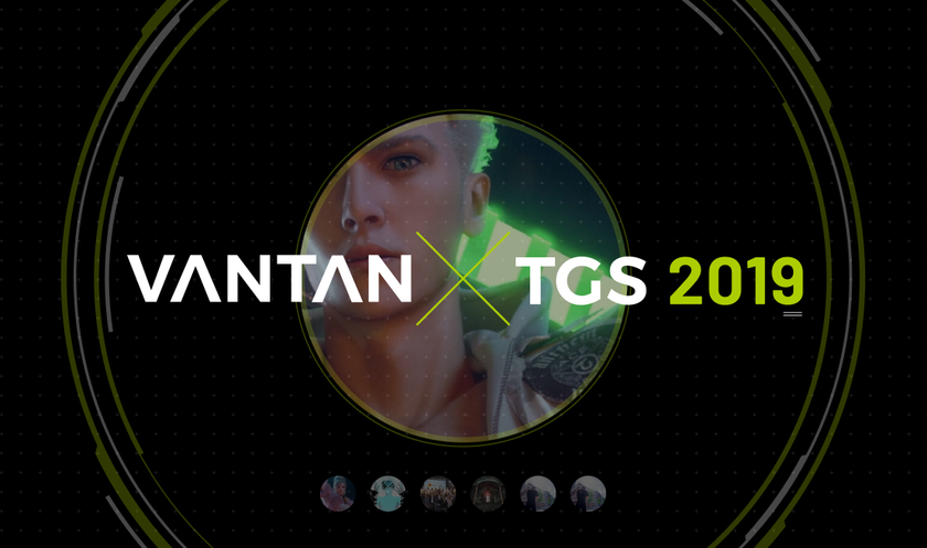 東京ゲームショウ2019　5年連続出場
出展20作品以上・協力企業6社
バンタン特別応援サポーターにアイドルグループGEMS COMPANYが就任！